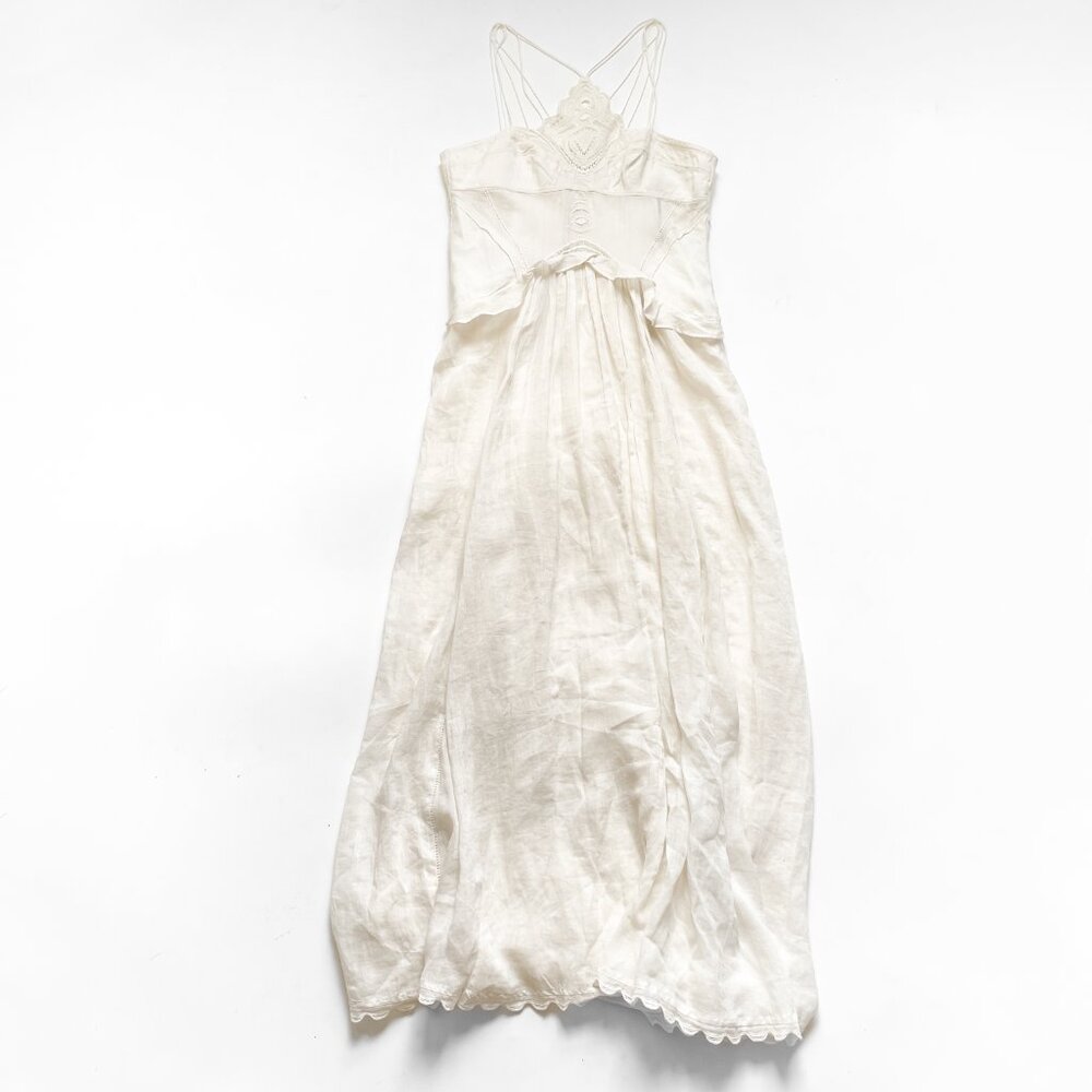 Isabel Marant Lindy Maxi Dress Ecru Size FR 40 US 8 NEW NWT - Picture 3 of 15